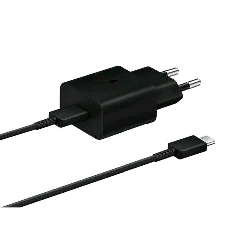 SAMSUNG EP-T1510X CARICABATTERIE DA RETE 15W PORTA USB-C CON CAVO NERO