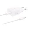 SAMSUNG EP-T2510X CARICABATTERIE DA RETE USB-C 25 W SUPER FAST CHARGING + CAVO USB-C DATI/RICARICA MASCHIO/MASCHIO 1 MT BIANCO