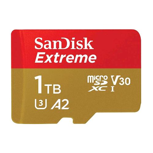 SanDisk Extreme microSDXC 1 TB UHS-I A2 U3 V30 con adattatore SD