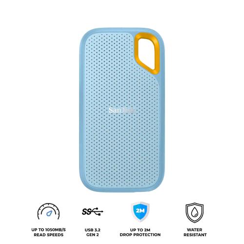 SanDisk Extreme Portable SSD 1 TB, azzurro — SDSSDE61-1T00-G25B