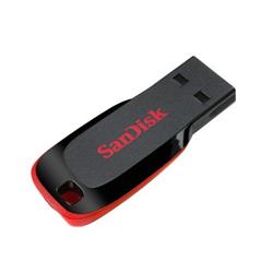 SanDisk Cruzer Blade 64 GB, chiavetta USB 2.0, nero/rosso