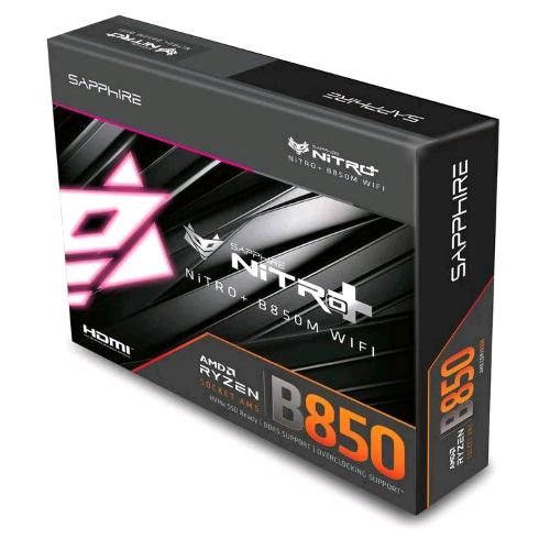 Sapphire NITRO+ B850M WIFI — scheda madre AM5, DDR5, Micro-ATX