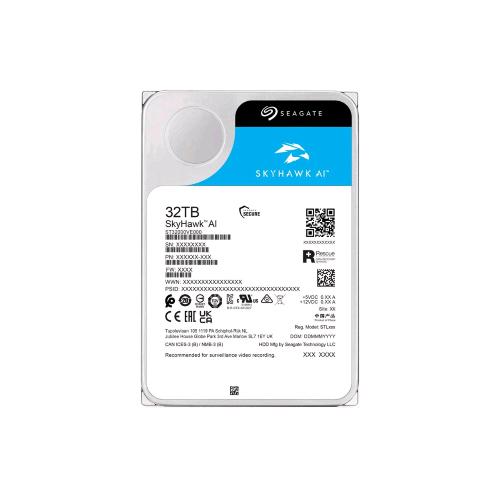 Seagate SkyHawk AI 32 TB — HDD interno 3,5 pollici SATA 6 Gb/s, ST32000VE000