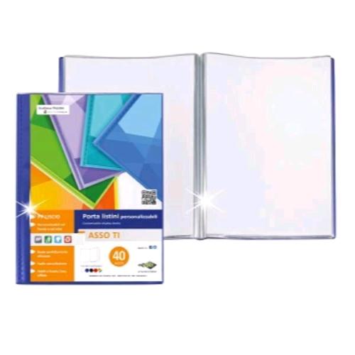 SEI ROTA ASSO TI PORTA LISTINO PERSONALIZZABILE IN PP 220X300 mm 6 BUSTE BLU