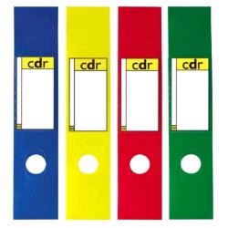 SEI ROTA COPRIDORSO CDR AUTOADESIVO IN PLASTICA 70X345 mm CON PORTA CARTELLINO VERDE CONF 10 Pz.