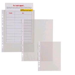 SEI ROTA ERCOLE BUSTE CON FORATURA UNIVERSALE IN PVC LISCIO CM 22X30 A4 TRASPARENTE CONF 25 Pz.