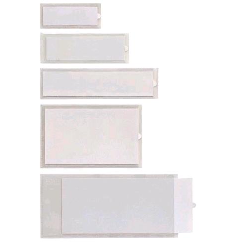 SEI ROTA IESTI PORTA ETICHETTE ADESIVO IN PVC 140X65 mm TRASPARENTE CONF 100 Pz.