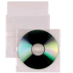 SEI ROTA INSERT BUSTE PORTA CD/DVD IN PP CM 12X12.5 CON PATELLA TRASPARENTE CONF 25 Pz.