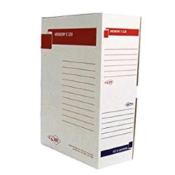 SEI ROTA MEMORY X 120 SCATOLA IN CARTONE RICICLATO 360X260 mm A4 DORSO 120 mm BIANCO