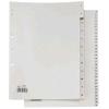 SEI ROTA RECORD INTERCALARE NUMERICO 1-31 IN PLASTICA 210X297 mm FORATURA UNIVERSALE GRIGIO CONF 31 Pz.