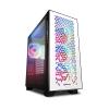 SHARKOON ELITE SHARK CA300H CASE PER PC GAMING ATX FINESTRA LATERALE VETRO TEMPERATO 2xUSB3.0 4xVENTOLE RGB 120MM WHITE