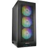 SHARKOON REBEL C20 ITX RGB PC CASE 2x U3, 1x USB-C, 3x 120 ARGB PWM ARGB CONTROLLER