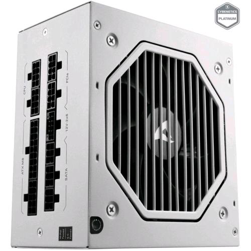 SHARKOON REBEL P20 ALIMENTATORE 1200 W CYBENETICS PLATINUM FULLY-MODULAR ATX 3.1 BIANCO