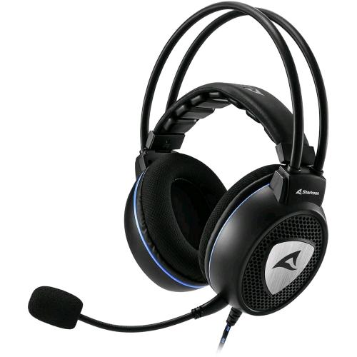 SHARKOON SKILLER SGH10 — cuffie gaming stereo con microfono rimovibile, jack 3,5 mm, nero