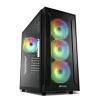 SHARKOON TG6M CASE TOWER RGB ATX MICRO-ATX MINI-ITX PANELLO LATERALE IN VETRO TEMPERATO 2xUSB 2.0 2xUSB 3.0 4XVENTOLE 120MM ARGB BLACK