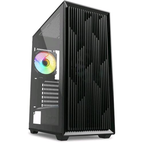 Sharkoon VK2 RGB — case ATX con pannello laterale in vetro temperato, nero