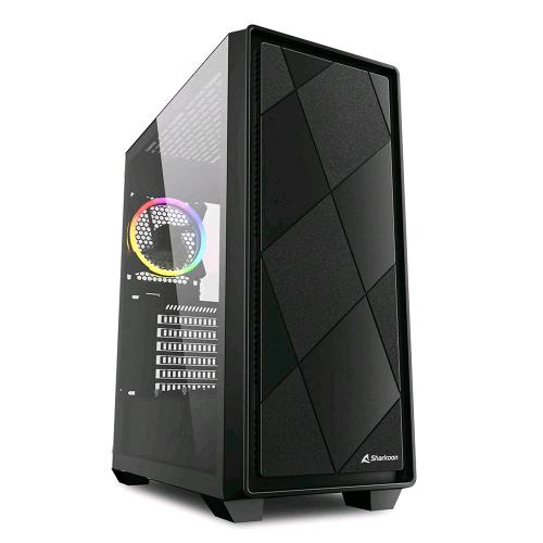 Sharkoon VS8 RGB — case ATX con 3 ventole da 120 mm, nero