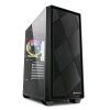 Sharkoon VS8 RGB — case ATX con 3 ventole da 120 mm, nero