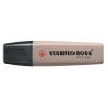 STABILO BOSS ORIGINAL NATURE COLORS EVIDENZIATORE PUNTA A SCALPELLO 2/5 mm CENERE CONF 10 Pz.