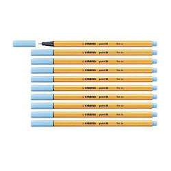 STABILO FINELINER POINT 88 PENNA PUNTA IN FIBRA 0.4 mm COLORE AZZURRO CONF. 10 Pz.