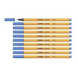 STABILO FINELINER POINT 88 PENNA PUNTA IN FIBRA 0.4 mm COLORE BLU OLTREMARE CONF. 10 Pz.