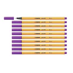 STABILO FINELINER POINT 88 PENNA PUNTA IN FIBRA 0.4 mm COLORE LILLA CONF. 10 Pz.