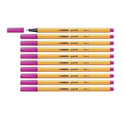 STABILO FINELINER POINT 88 PENNA PUNTA IN FIBRA 0.4 mm COLORE ROSA CONF. 10 Pz.