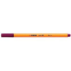 STABILO FINELINER POINT 88 PENNA PUNTA IN FIBRA COL. PORPORA TRATTO 0.40mm CONF. 10 Pz.