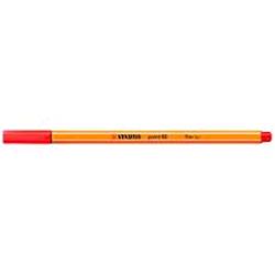 STABILO FINELINER POINT 88 PENNA PUNTA IN FIBRA COL. ROSSO CHIARO TRATTO 0.40mm