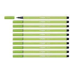 STABILO PEN 68 PENNA PER GRAFICA TRATTO 1 MM COLORE VERDE CHIARO CONF. 10 Pz.