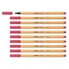 STABILO POINT 88 PENNA PUNTA IN FIBRA 0.40 mm ROSSO FRAGOLA CONF 10 Pz.