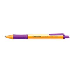 STABILO POINTBALL PENNA A SFERA A SCATTO PUNTA CONICA 0.5mm COLORE LILLA CONF 10 Pz.