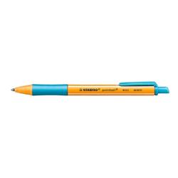 STABILO POINTBALL PENNA A SFERA A SCATTO PUNTA CONICA 0.5mm COLORE TURCHESE CONF 10 Pz.