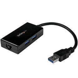 StarTech.com USB31000S2H — Adattatore Gigabit Ethernet con hub USB a due porte