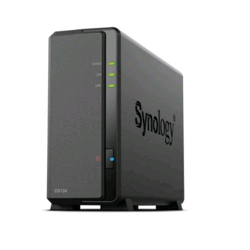 Synology DS124, NAS desktop a 1 vani