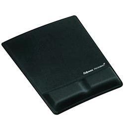 Fellowes Health-V 9181201 — tappetino mouse con poggiapolsi, nero