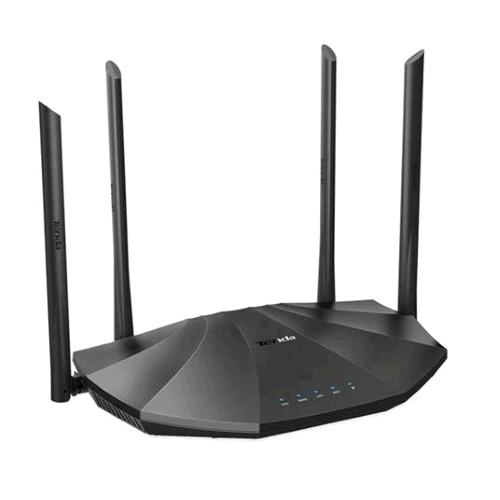 Tenda AC19 — router Wi-Fi 5 AC2100 dual band, 1 porta WAN Gigabit, 4 porte LAN Gigabit, USB 2.0, nero