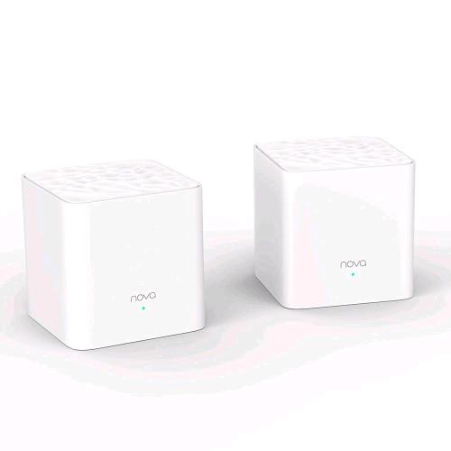 Tenda Nova MW3 2-Pack — sistema mesh Wi-Fi 5 AC1200 dual band, 2 unità, copertura fino a 200 m²