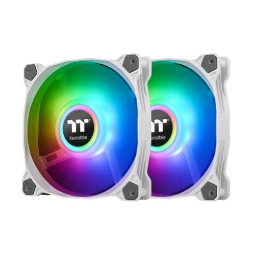 Thermaltake Pure Duo 14 ARGB bianco — confezione 2 ventole