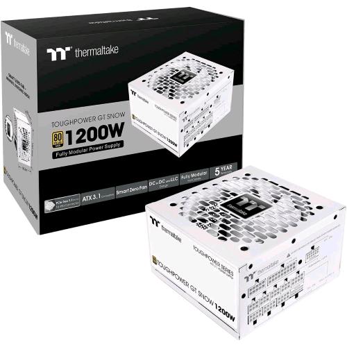 Thermaltake Toughpower GT Snow 1200 W — alimentatore completamente modulare