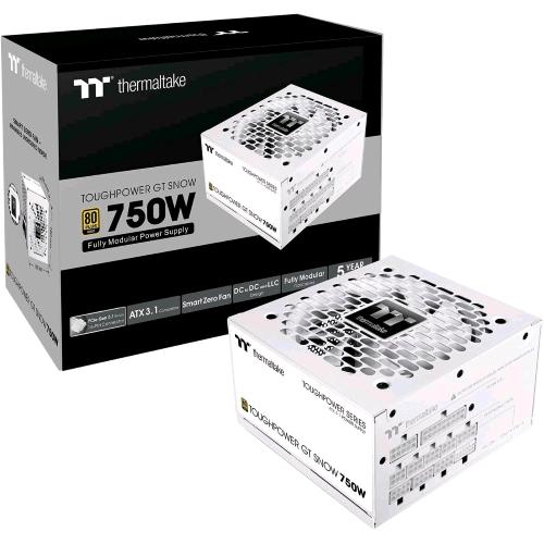 Thermaltake Toughpower GT Snow 750 W — alimentatore completamente modulare