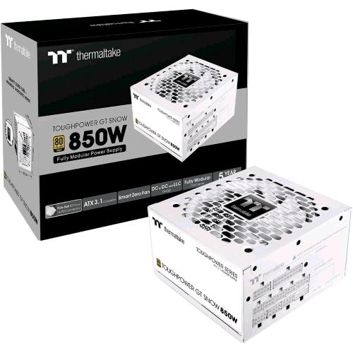 Thermaltake Toughpower GT Snow 850 W — alimentatore completamente modulare