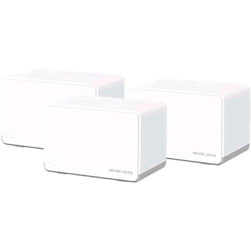 MERCUSYS Halo H70X — sistema mesh Wi-Fi 6 AX1800, 3 unità, tre porte Gigabit per unità