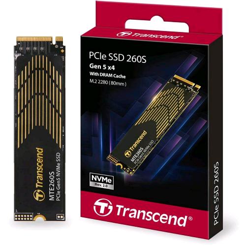 Transcend 260S SSD 1 TB, M.2 2280, NVMe PCIe 5.0 x4, 3D NAND