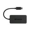 Transcend HUB2C hub USB-C con 4 porte USB-A, USB 5Gbps, nero