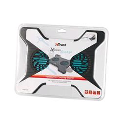 Trust Xstream Breeze 17805, base di raffreddamento USB per notebook fino a 15,6 pollici, nera