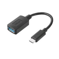 TRUST 20967 ADATTATORE USB 3.0 TIPO A FEMMINA/USB 3.1 TIPO C MASCHIO COLORE NERO