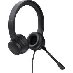 TRUST AYDA CUFFIE CON MICROFONO LEGGERE ON-EAR JACK 3.5mm, ARCHETTO REGOLABILE CAVO 1,8 MT PER PC, PORTATILE, COMPUTER, LAPTOP, MAC, UFFICIO, TEAMS, SKYPE, ZOOM NERO
