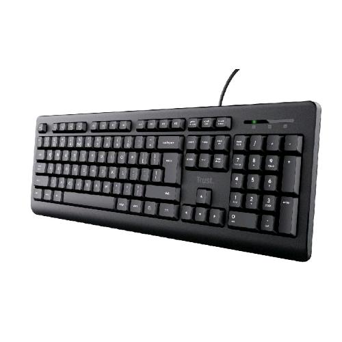 TRUST BASICS KEYBOARD TASTIERA USB CON TASTIERINO NUMERICO LAYOUT ITALIANO BLACK