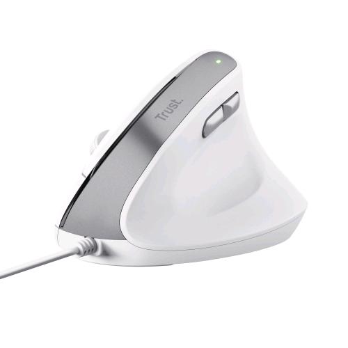 TRUST BAYO II ERGONOMIC MOUSE OTTICO VERTICALE MANO DESTRA USB-A 2.400 DPI BIANCO